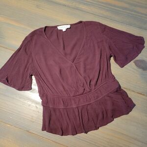 Junior Girls Maroon Blouse Size XS